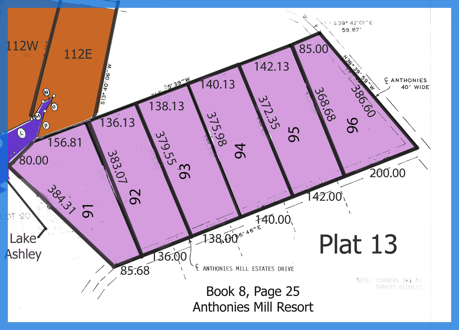 Anthonies Mill Resort Plats Anthonies Mill Home Owners Association