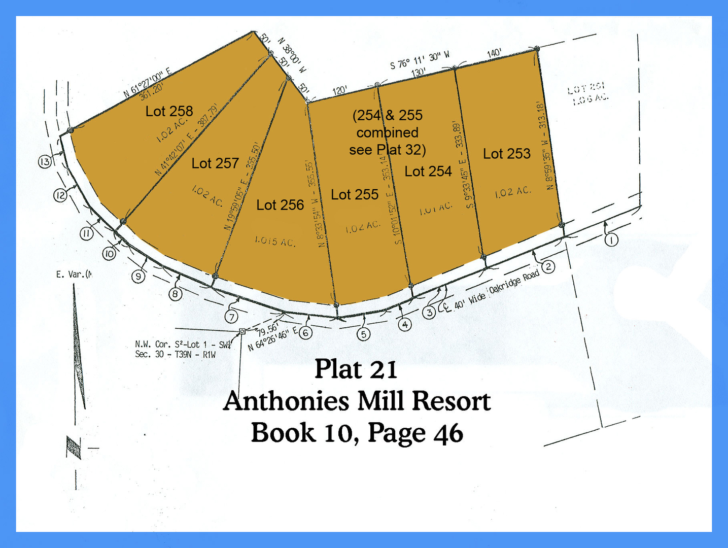 Anthonies Mill Resort Plats Anthonies Mill Home Owners Association
