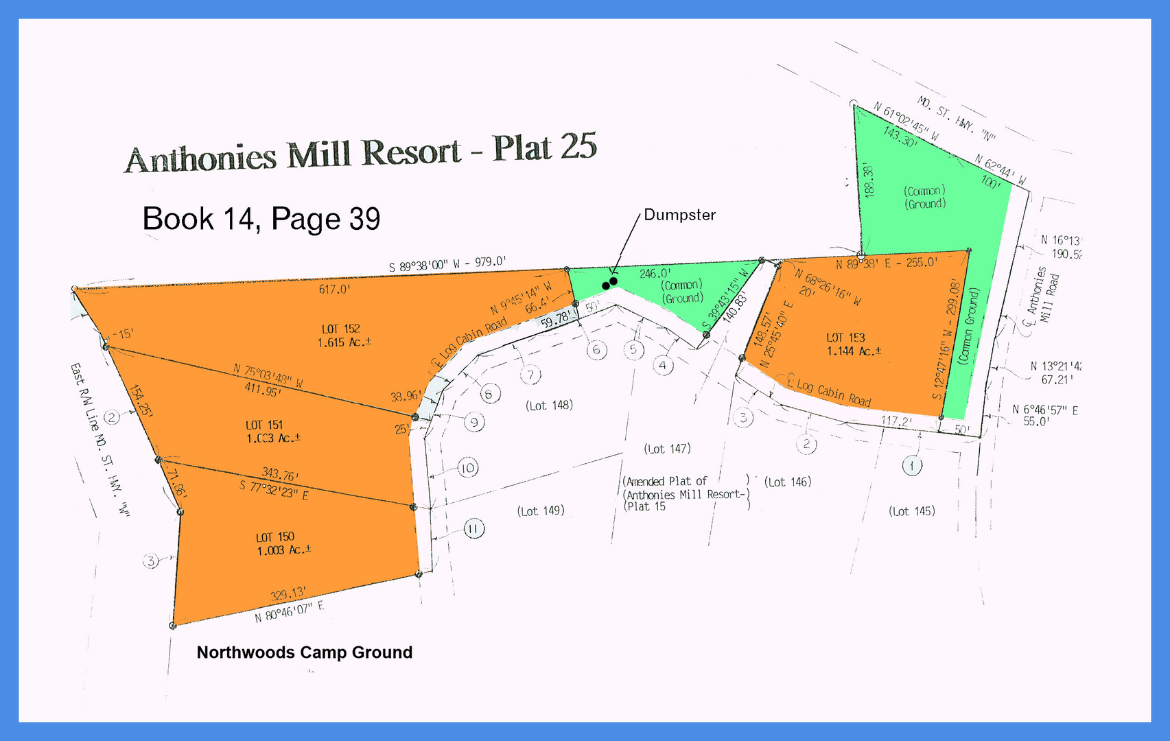 Anthonies Mill Resort Plats Anthonies Mill Home Owners Association