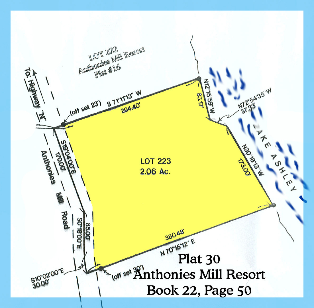 Anthonies Mill Resort Plats Anthonies Mill Home Owners Association